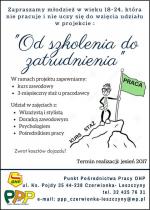 Projekt "Od szkolenia do zatrudnienia"